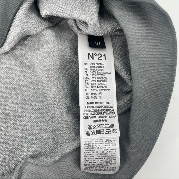 Nº21 NEW Kids logo-print Cotton Long Sleeve Crewneck Pullover Sweatshirt - Picture 5 of 6